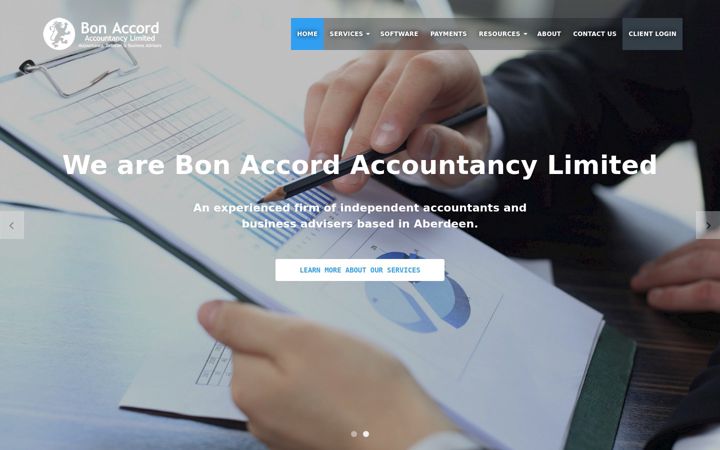 Screenshot ta' bonaccordaccountancy.co.uk
