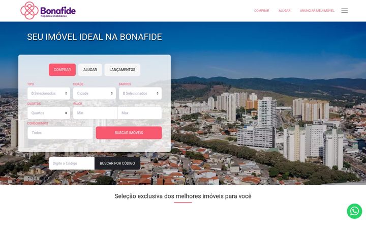 Screenshot of bonafide.com.br