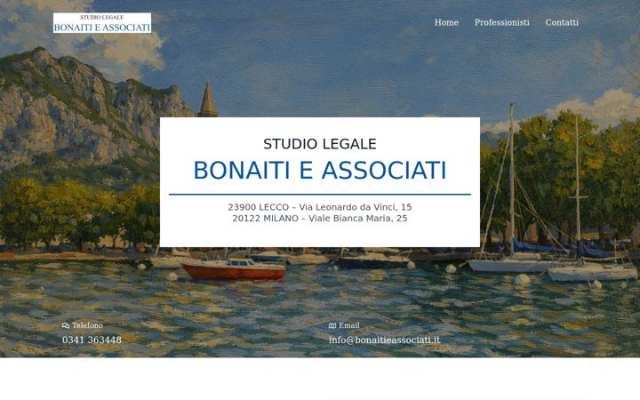 Screenshot of bonaitieassociati.com