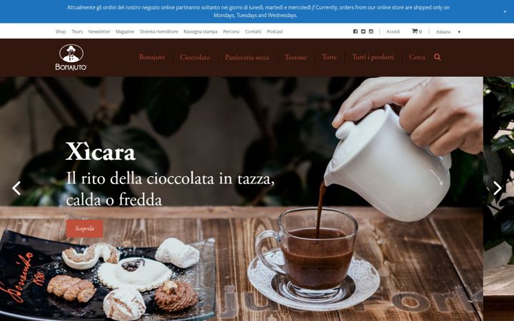 Kuvakaappaus sivustosta bonajuto.it