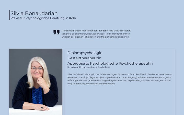 Screenshot of bonakdarian.de
