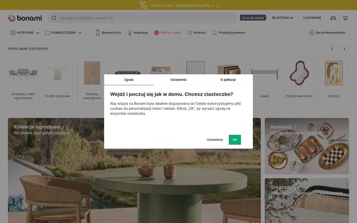 Screenshot of bonami.pl