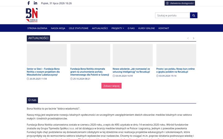 Screenshot of bonanotitia.org