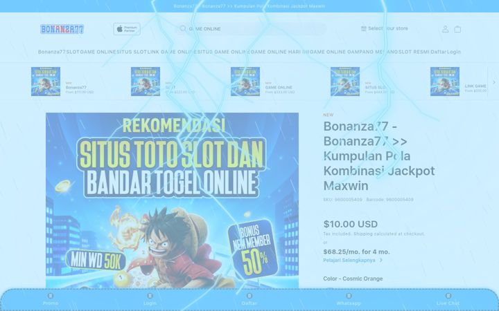 Screenshot of bonanza77.net