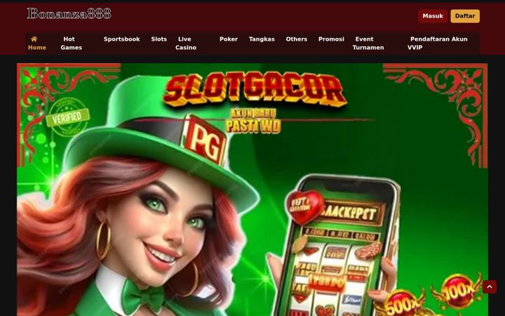 Screenshot of bonanza888slot.com