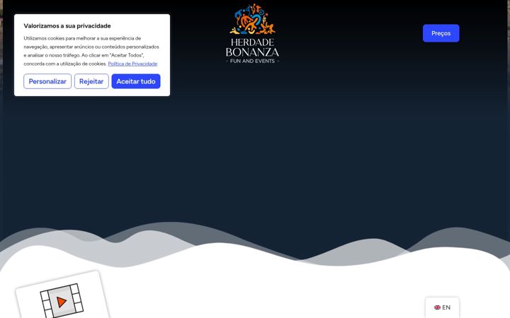 Screenshot von bonanzafunevents.com