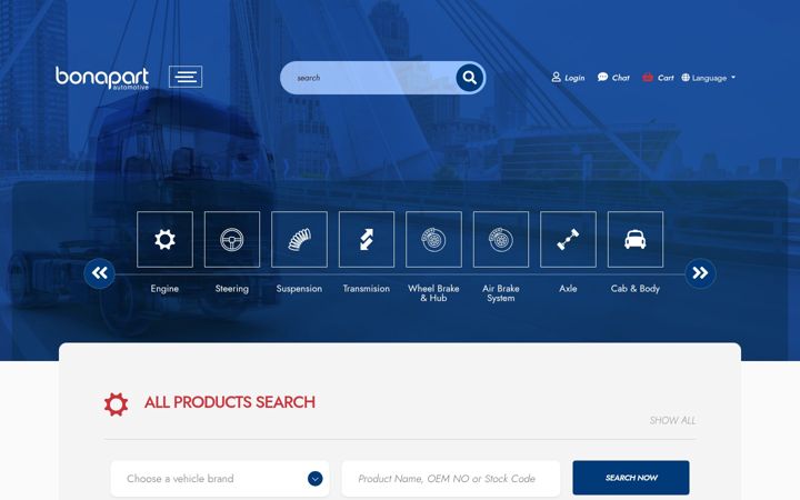 Screenshot of bonapart.com.tr