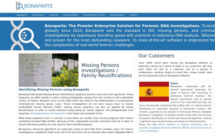 Screenshot of bonaparte-dvi.com
