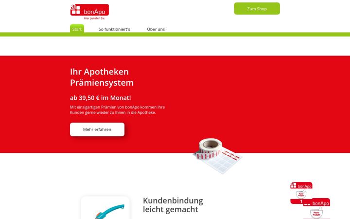 Screenshot of bonapo.de