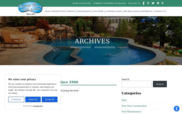 Screenshot of bonapools.com