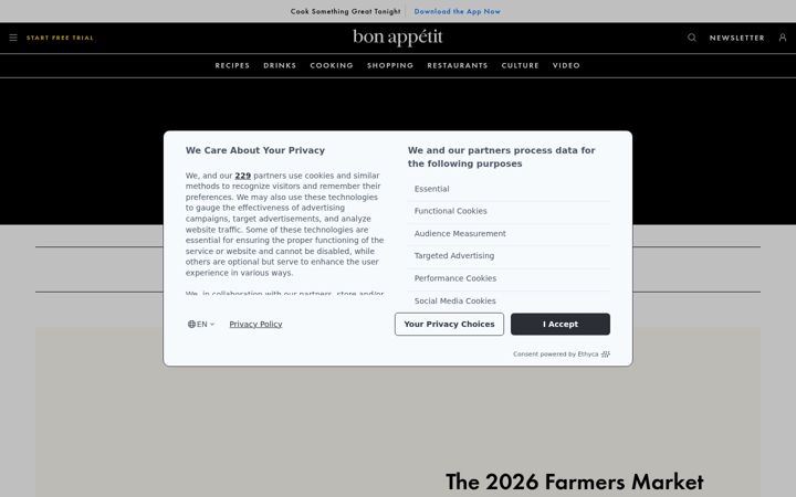 Screenshot von bonappetit.com