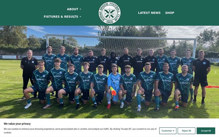 Screenshot του bonarbridgefc.co.uk