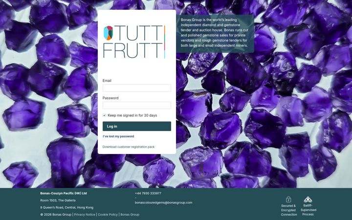 Screenshot of bonascolouredgems.com