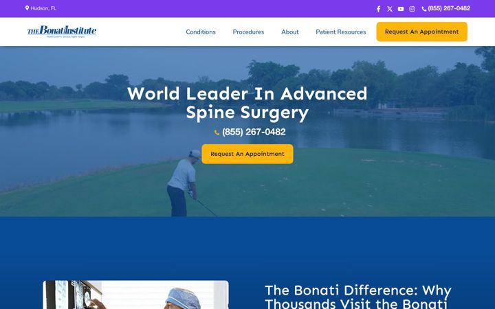 Screenshot of bonati.com