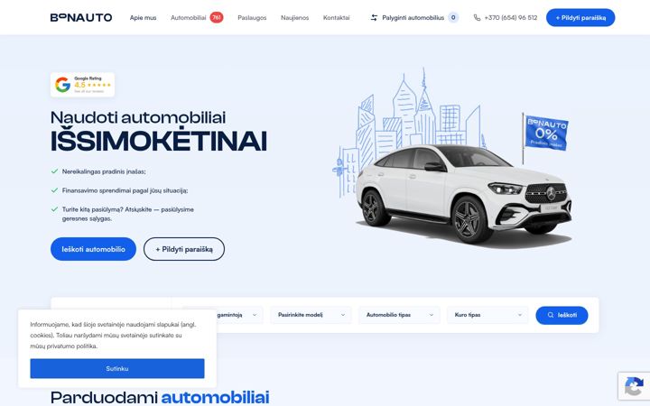Screenshot of bonauto.lt
