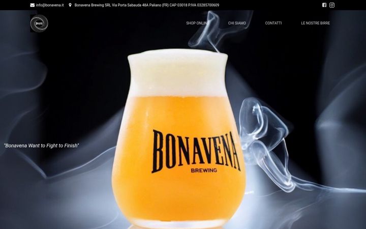 Posnetek zaslona bonavena.it