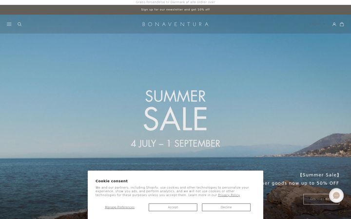 Екранна снимка на bonaventura.com