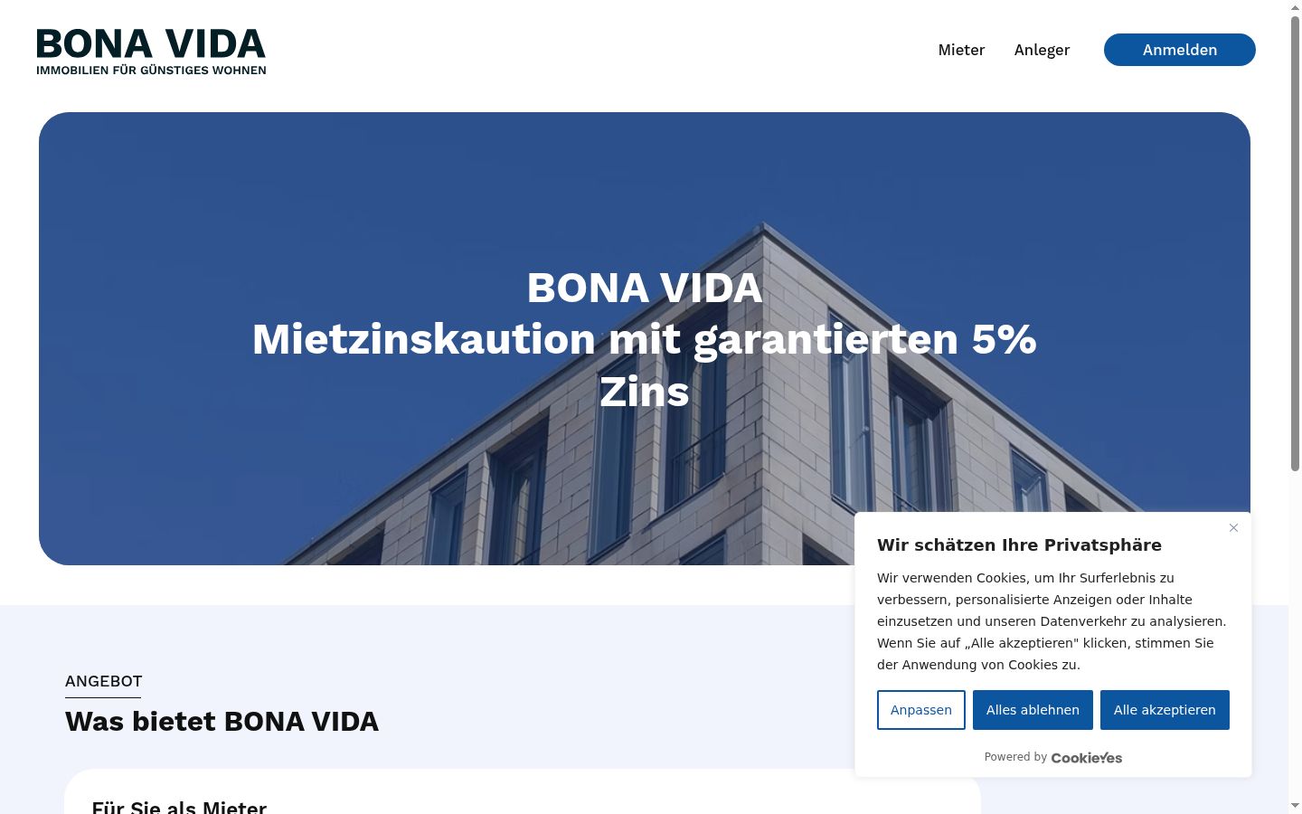 Kuvakaappaus suostumusbannerista, joka näytettiin ennen mitään vuorovaikutusta