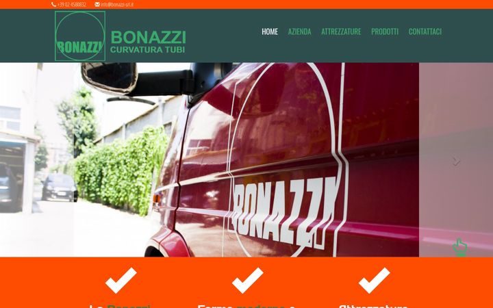Screenshot of bonazzi-srl.it