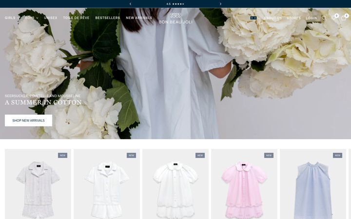 Screenshot of bonbeaujoli.com