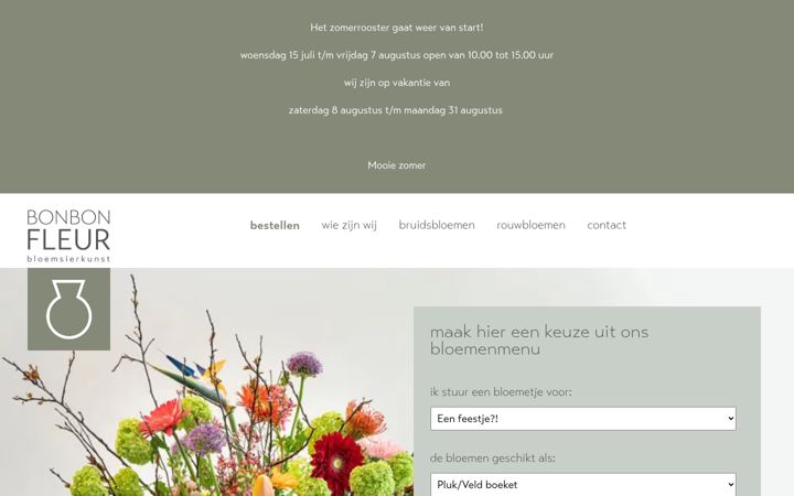 Screenshot of bonbonfleur.nl