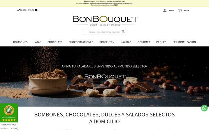 Screenshot of bonbouquet.com