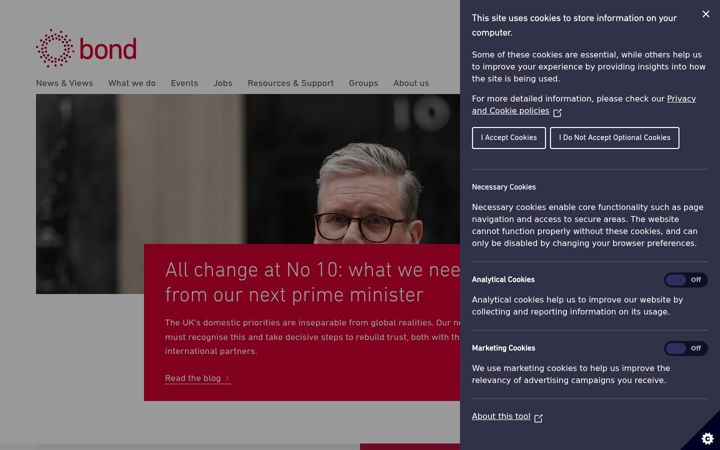 Screenshot of bond.org.uk