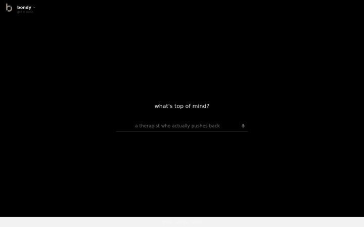 Screenshot of bond.pm