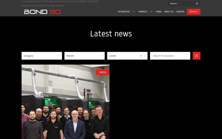 Screenshot of bond3d.com