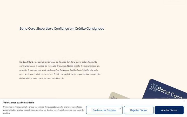 Screenshot of bondcard.com.br