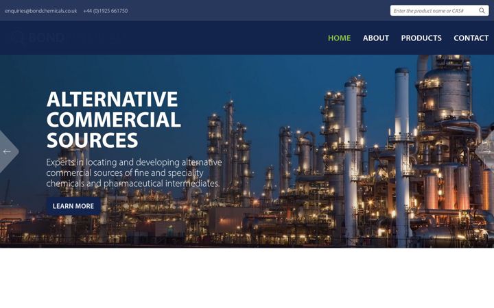 Képernyőkép: bondchemicals.co.uk