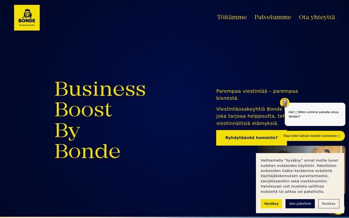 Screenshot of bonde.fi