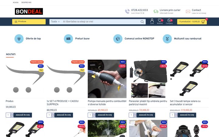Screenshot of bondeal.ro