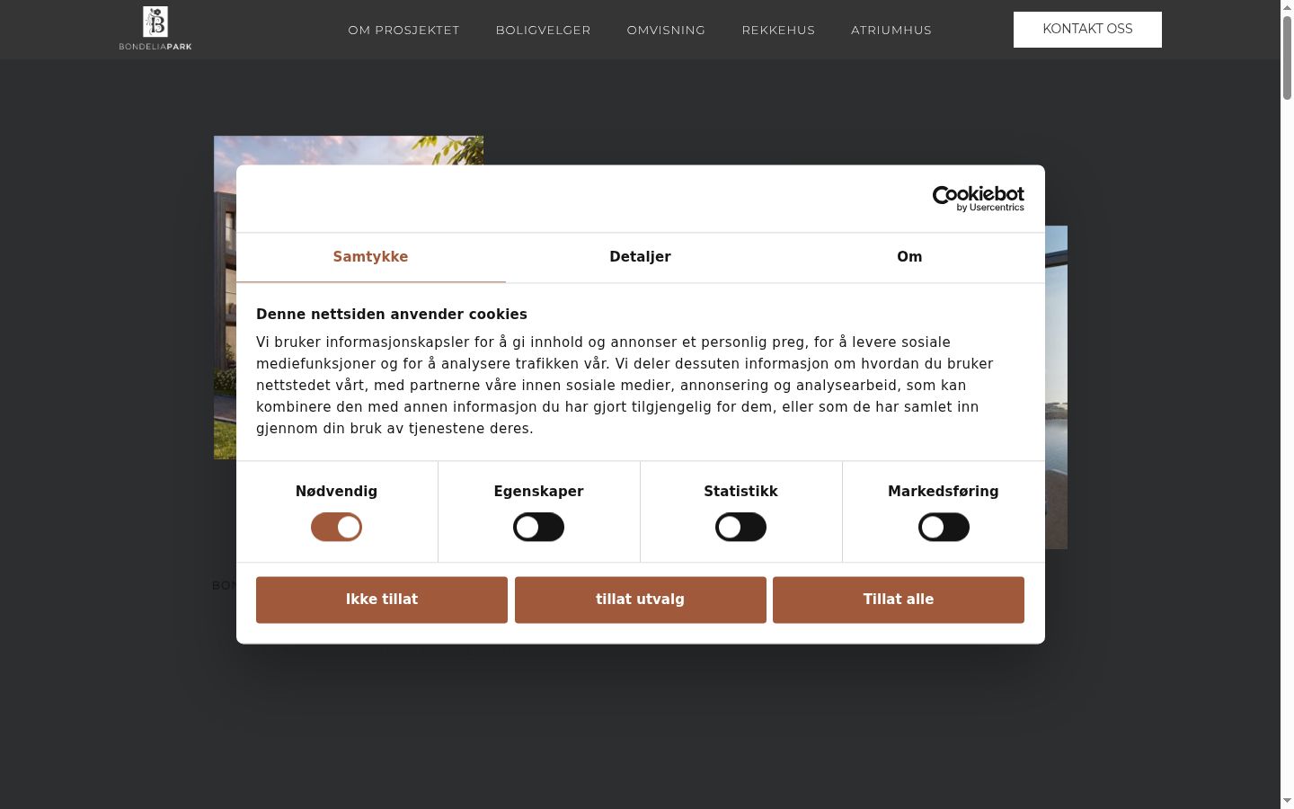Sutikimo reklamjuostės, rodytos prieš bet kokią sąveiką, ekrano kopija