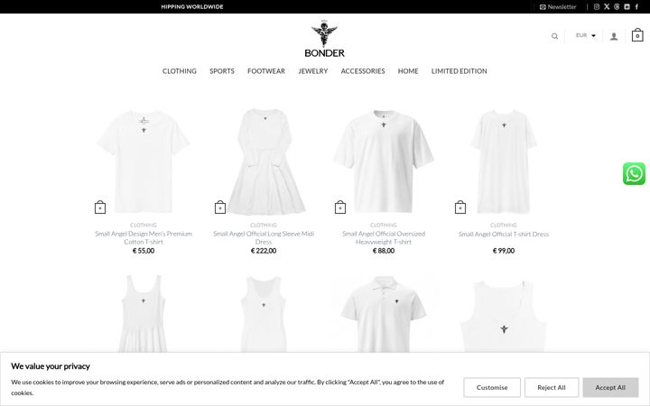Screenshot von bonderandco.com