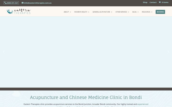 Screenshot of bondi-acupuncture.com.au