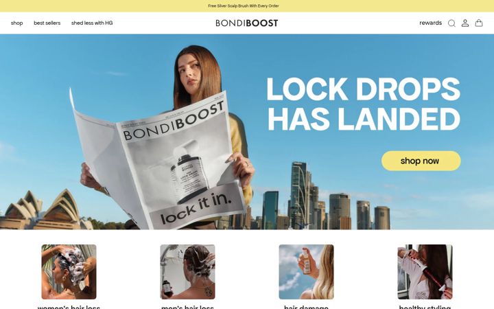 Skærmbillede af bondiboost.co.uk