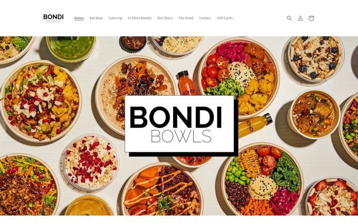 Skærmbillede af bondibowls.co.uk