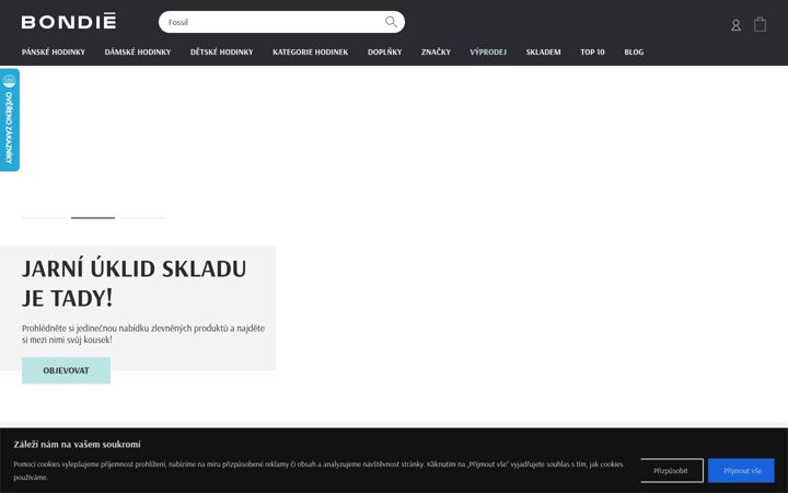 Screenshot of bondie.cz