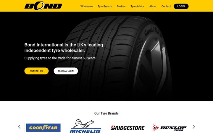 Screenshot of bondint.uk