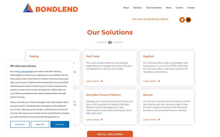 Screenshot von bondlend.com