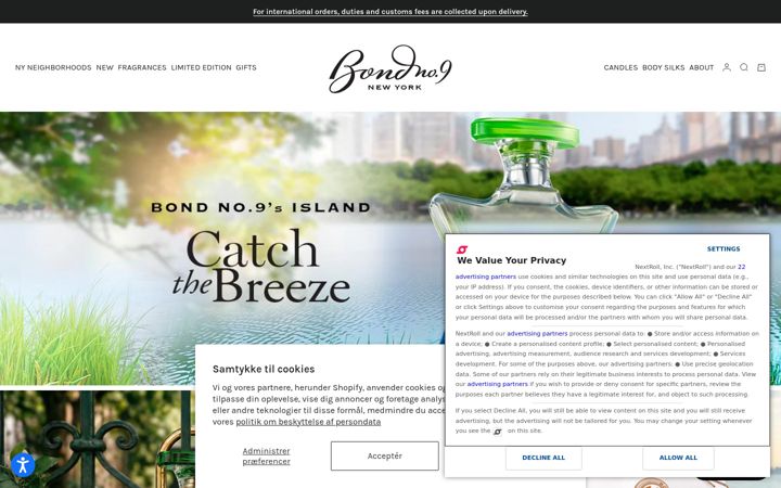 Screenshot of bondno9.com