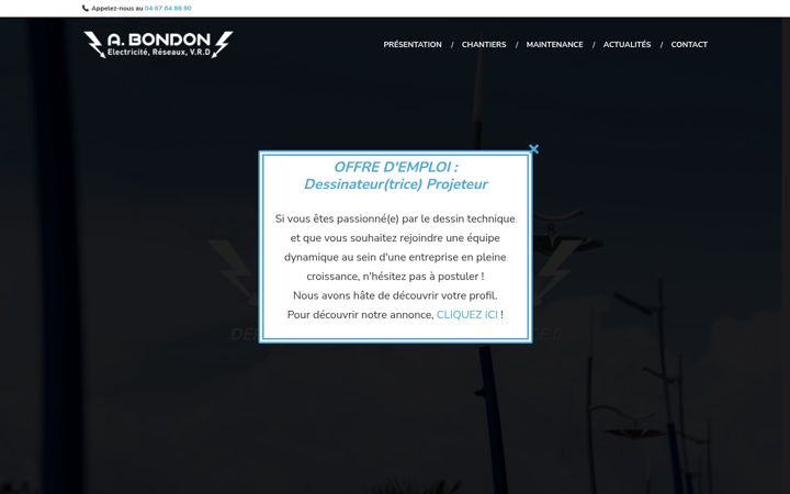 Screenshot ta' bondon-sas.fr