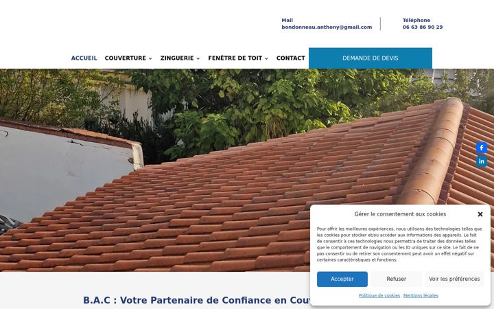 Screenshot of bondonneau-couverture.fr