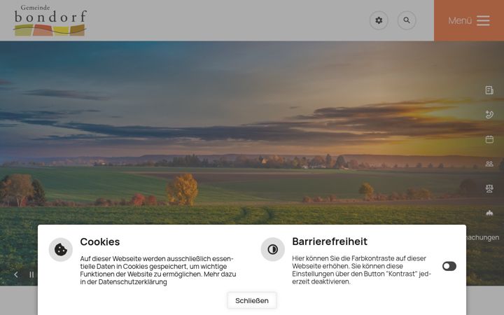 Screenshot of bondorf.de