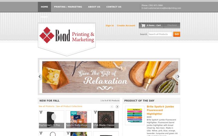 Screenshot of bondpromo.com