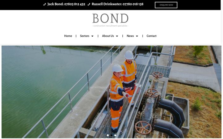 Screenshot ta' bondrecruit.co.uk