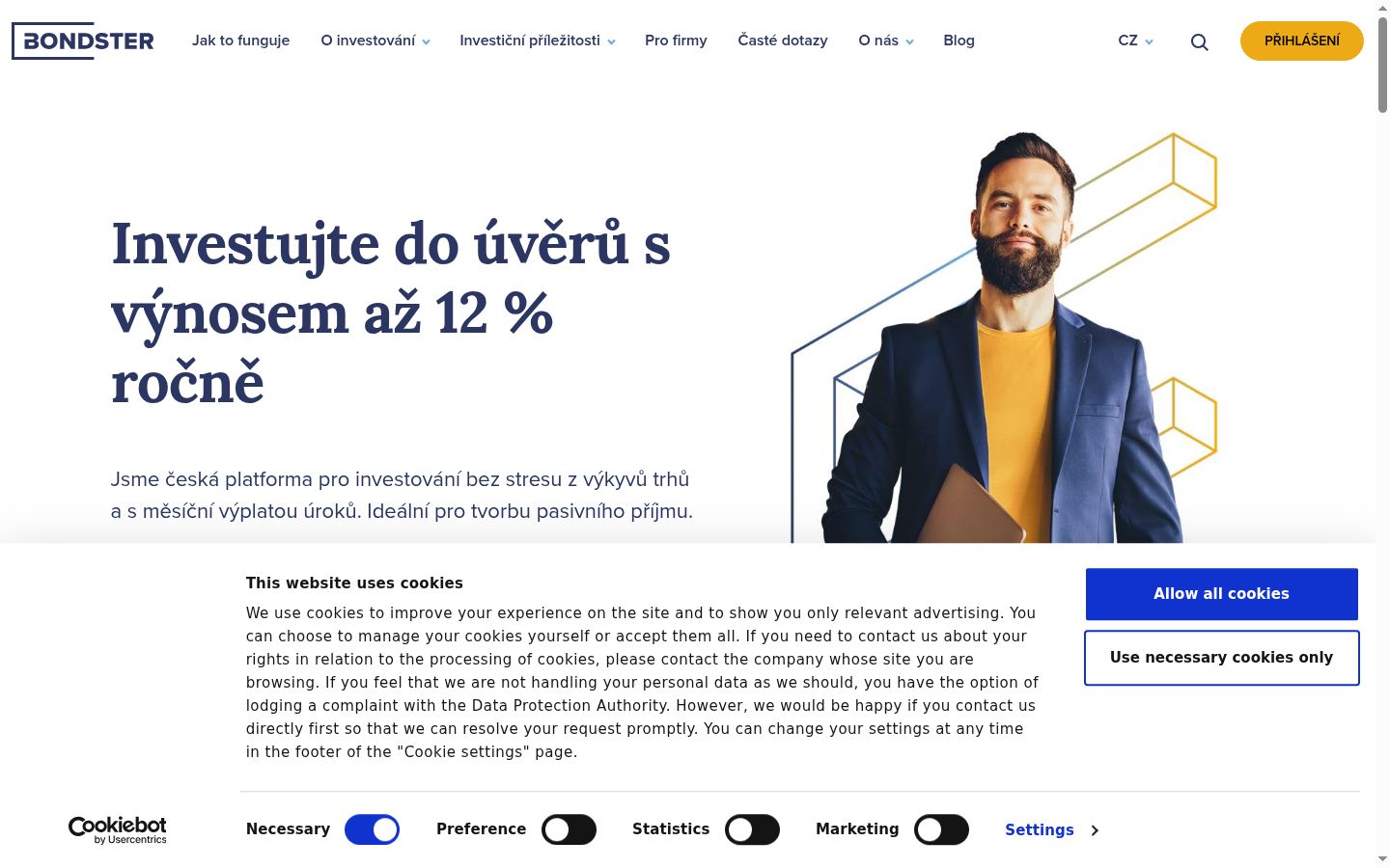 Screenshot tal-banner tal-kunsens muri qabel kwalunkwe interazzjoni