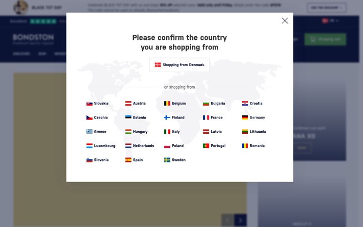 Screenshot ta' bondston.com