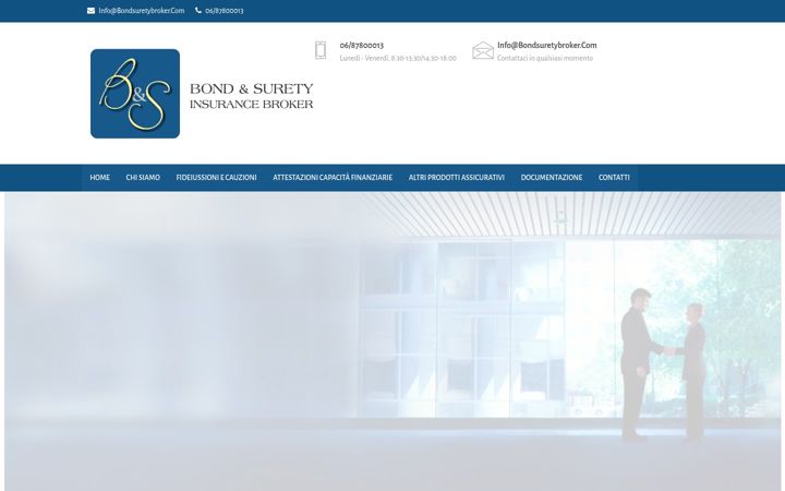 Screenshot of bondsuretybroker.com